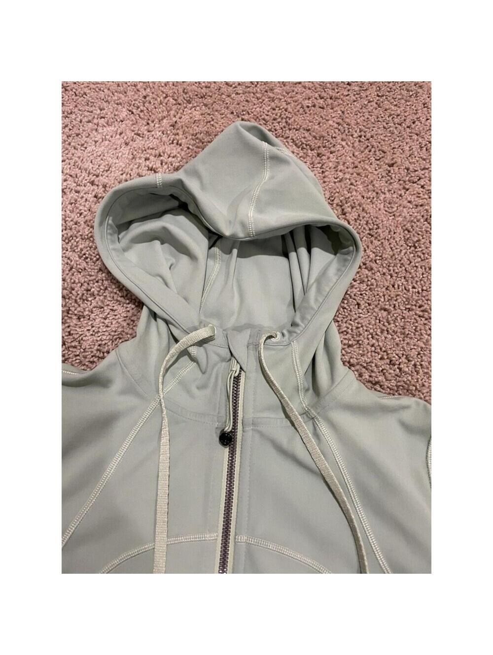 Lululemon Nulu Hooded Define Jacket Pastel Green Size 4 Full Zip - Picture 4 of 14